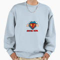 Mens Superhero Super Papa Great Sweatshirt - Streetwear Style for Adults - T-Shirt, Sweatshirt, Hoodie