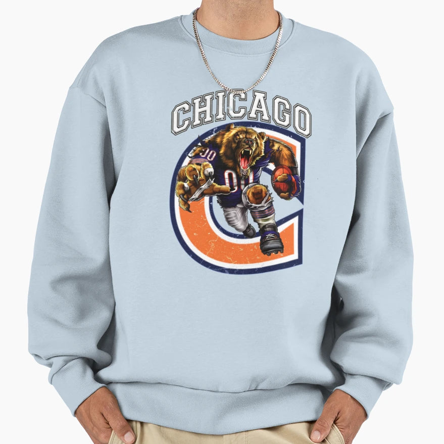 Chicago Football Detroit Lions Sweatshirt - Minimalist Print Unisex - T-Shirt, Sweatshirt, Hoodie