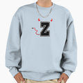Letter Z College Font Evil Naughty Sweatshirt - Minimalist Print Men Women - T-Shirt, Sweatshirt, Hoodie