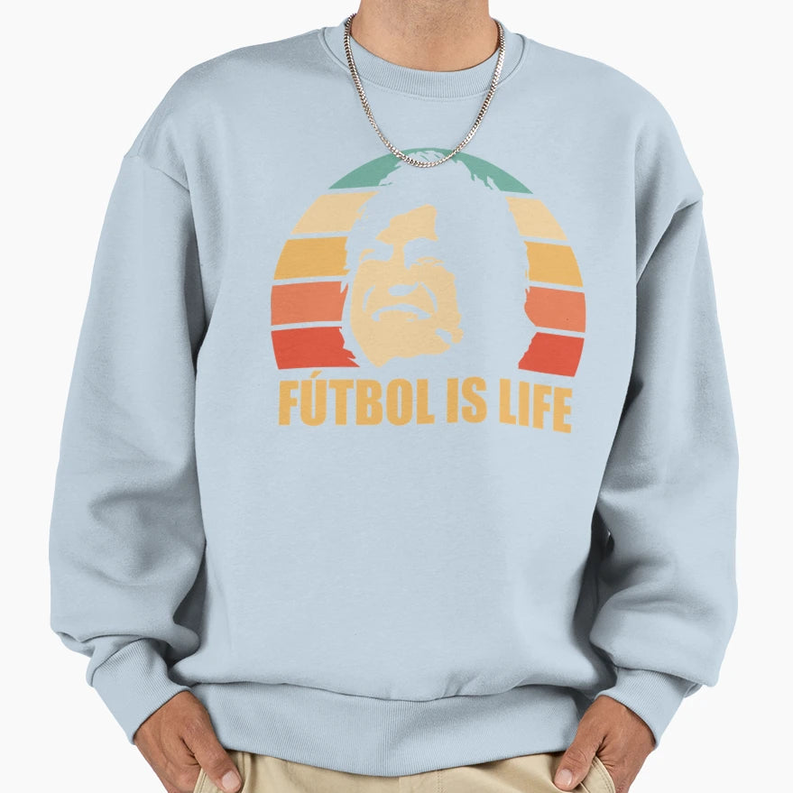 Futbol Is Life Sweatshirt - Minimalist Print Men Women - T-Shirt, Sweatshirt, Hoodie