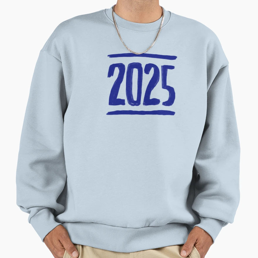 Year 2025 Sweatshirt - Minimalist Print for Adults - T-Shirt, Sweatshirt, Hoodie