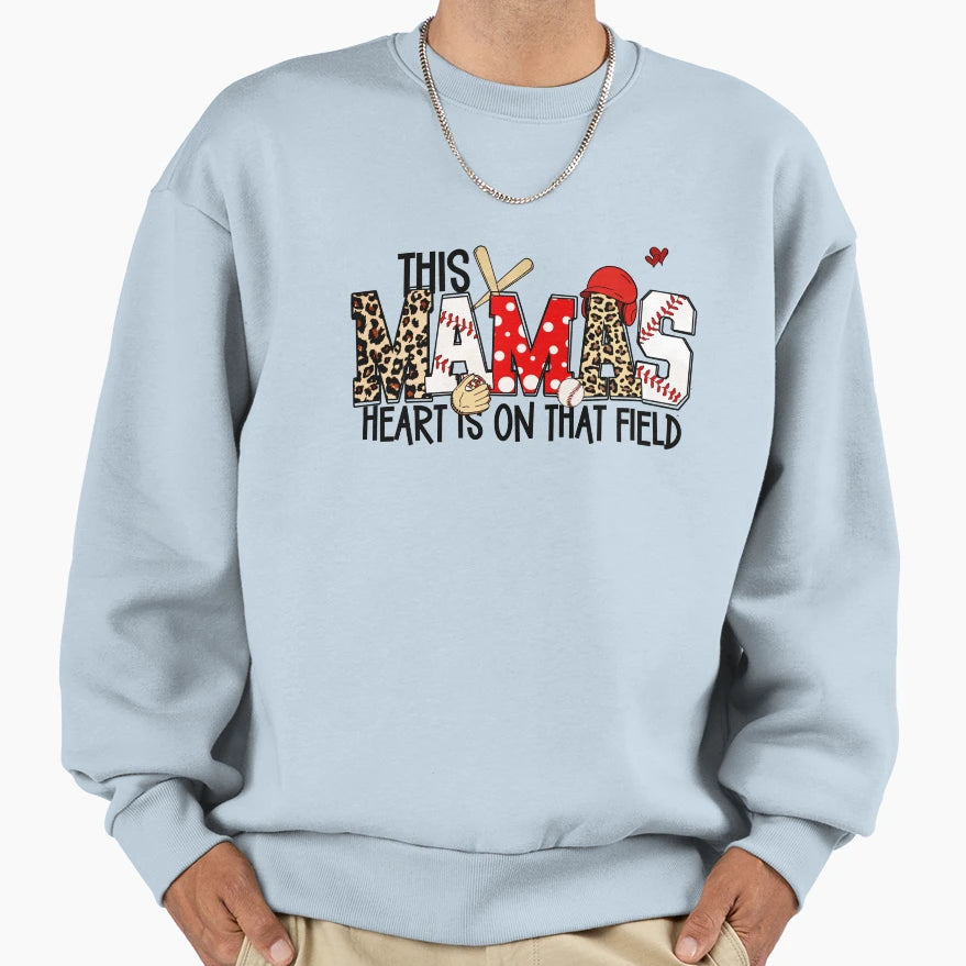 Mama Baseball Funny Quotes Sweatshirt - Graphic Print Unisex - T-Shirt, Sweatshirt, Hoodie