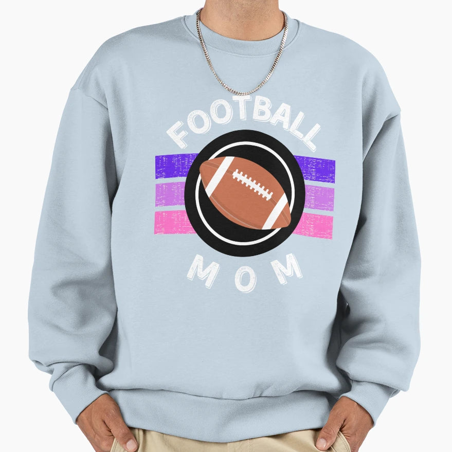 Football Mom Sports Mom Mom Sweatshirt - Casual Everyday Wear for Adults - T-Shirt, Sweatshirt, Hoodie