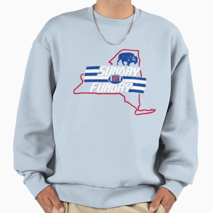 Buffalo Football Fan Western New Sweatshirt - Trendy Graphic Men Women - T-Shirt, Sweatshirt, Hoodie