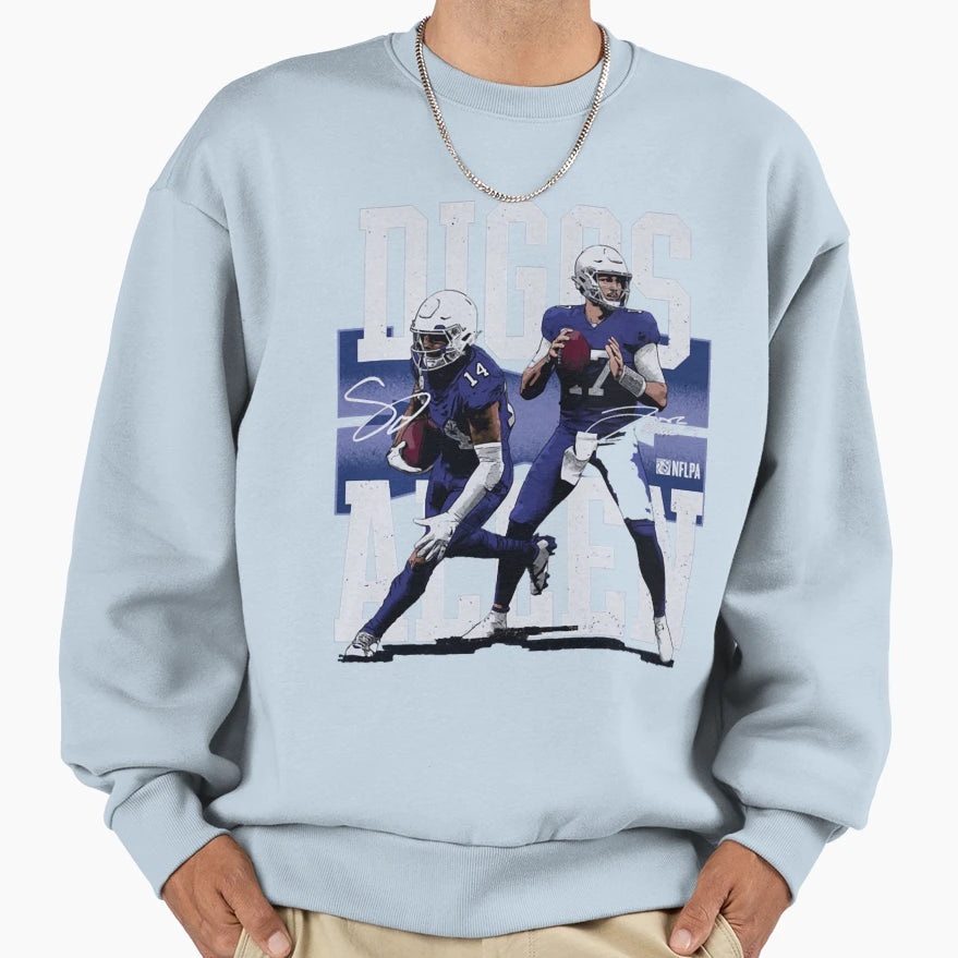 14 Player Quarterback Sports Sweatshirt - Trendy Graphic Unisex - T-Shirt, Sweatshirt, Hoodie
