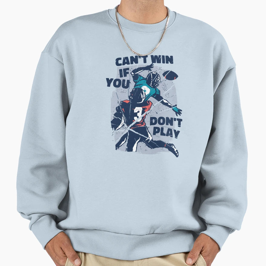 American Football Sweatshirt - Minimalist Print for Adults - T-Shirt, Sweatshirt, Hoodie
