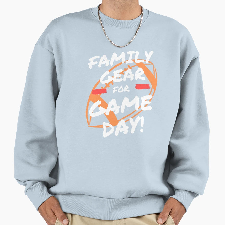 Football Family Gear Sweatshirt - Unique Graphic for Adults - T-Shirt, Sweatshirt, Hoodie