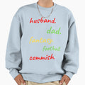 Husband Dad Fantasy Football Commish T-Shirt - Minimalist Print Men Women - T-Shirt, Sweatshirt, Hoodie