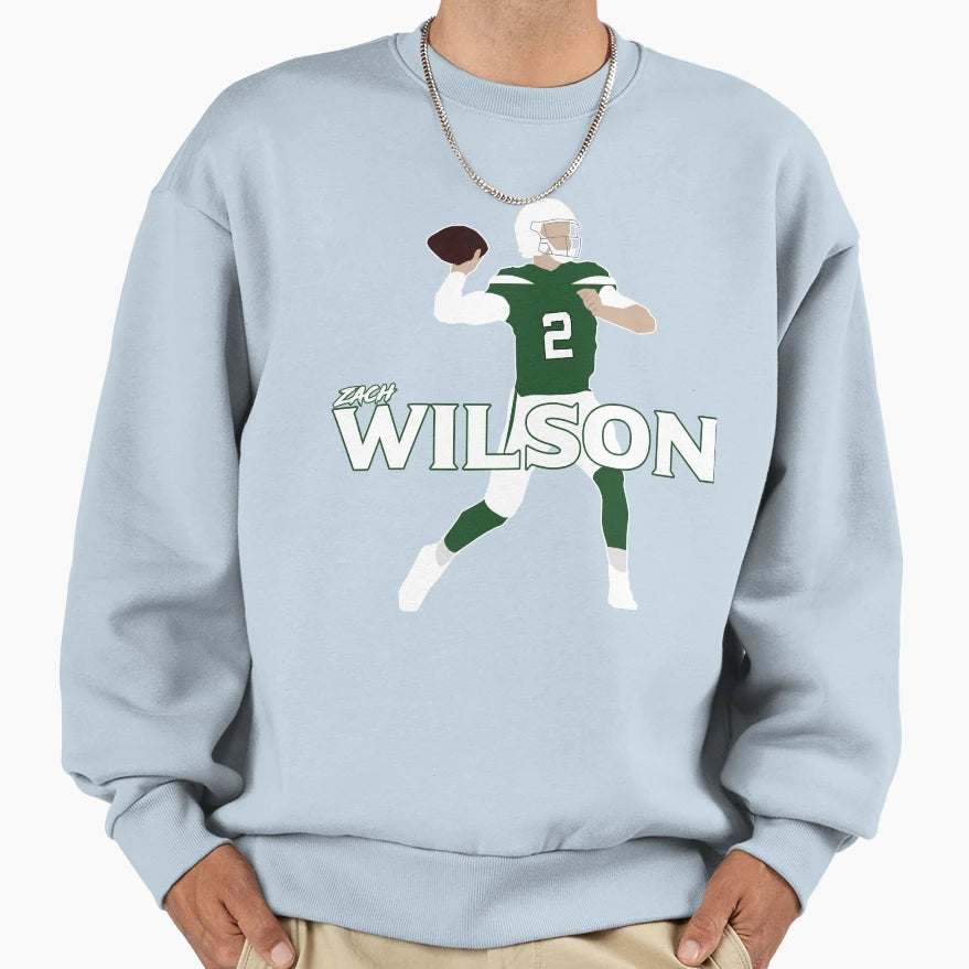 Football Zach Wilson Gift Fans Sweatshirt - Novelty Apparel Unisex - T-Shirt, Sweatshirt, Hoodie