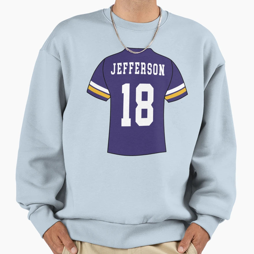 Jersey Sticke Sweatshirt - Novelty Apparel for Adults - T-Shirt, Sweatshirt, Hoodie