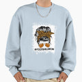 Bleached Ameircan Football Leopard Sweatshirt - Minimalist Print Men Women - T-Shirt, Sweatshirt, Hoodie