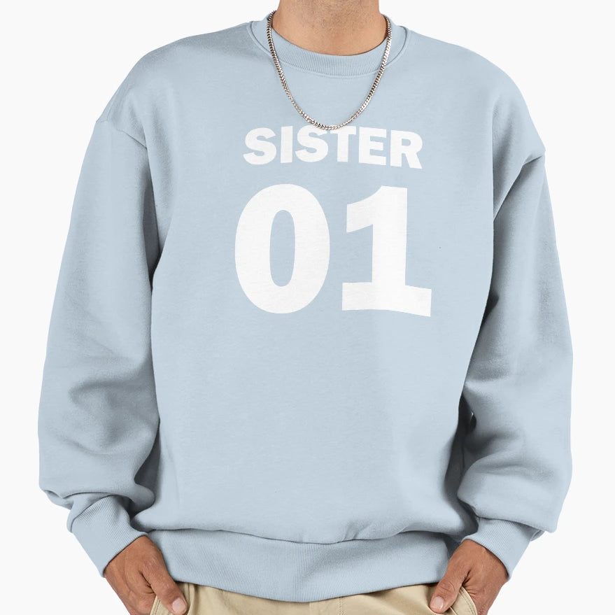 Sister 01 Back Sweatshirt - Graphic Print Unisex - T-Shirt, Sweatshirt, Hoodie