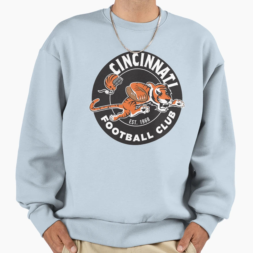 Cincinnati Football Club Sweatshirt - Aesthetic Graphic for Adults - T-Shirt, Sweatshirt, Hoodie