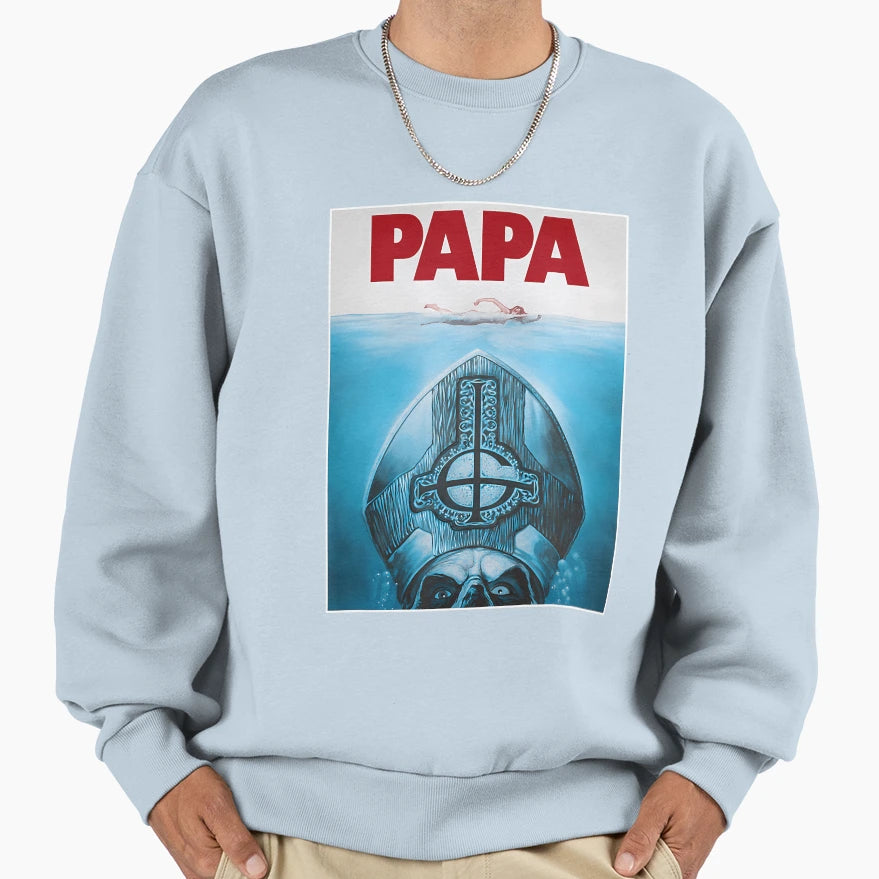 Ghost Papa Sweatshirt - Casual Everyday Wear for Adults - T-Shirt, Sweatshirt, Hoodie