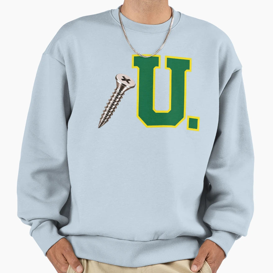 Screw U Collection Electric Green Sweatshirt - Aesthetic Graphic Men Women - T-Shirt, Sweatshirt, Hoodie