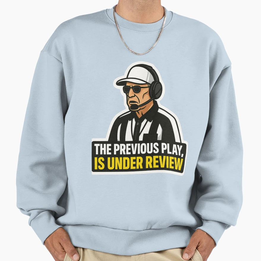 American Football Referee Sweatshirt - Minimalist Print for Adults - T-Shirt, Sweatshirt, Hoodie