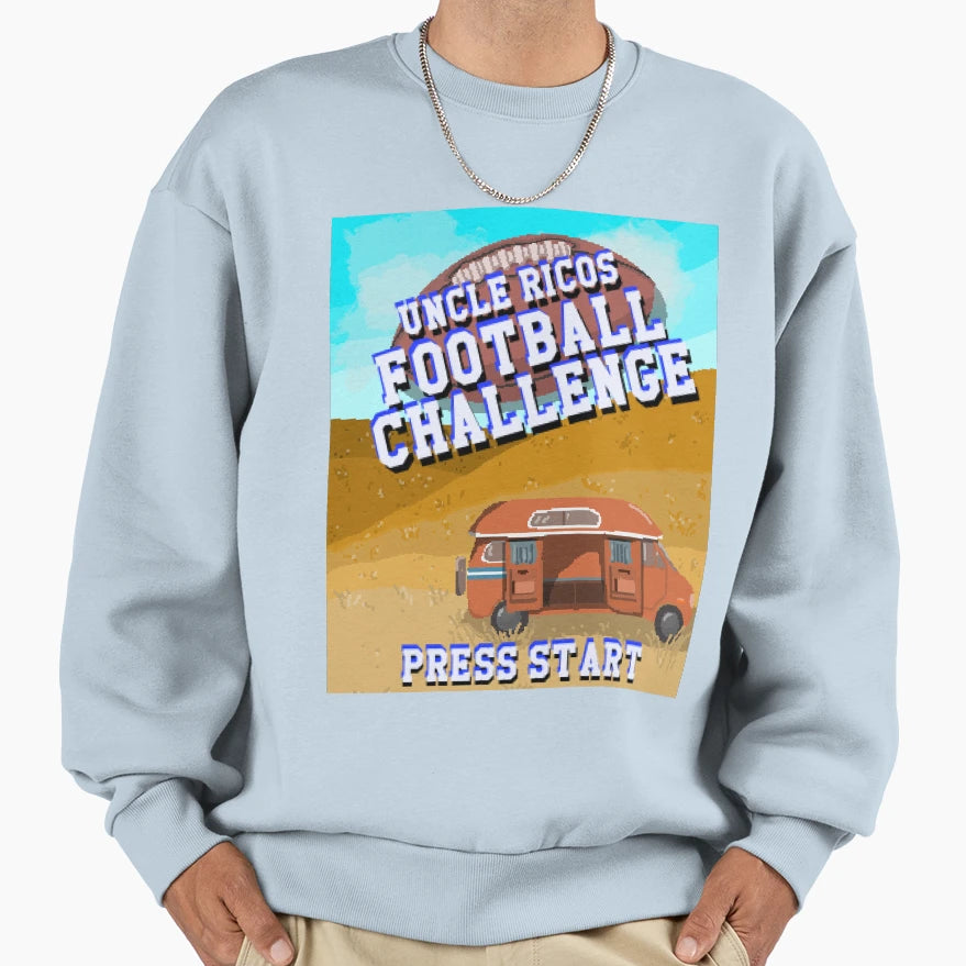 Uncle Ricos Football Challenge Sweatshirt - Novelty Apparel for Adults - T-Shirt, Sweatshirt, Hoodie