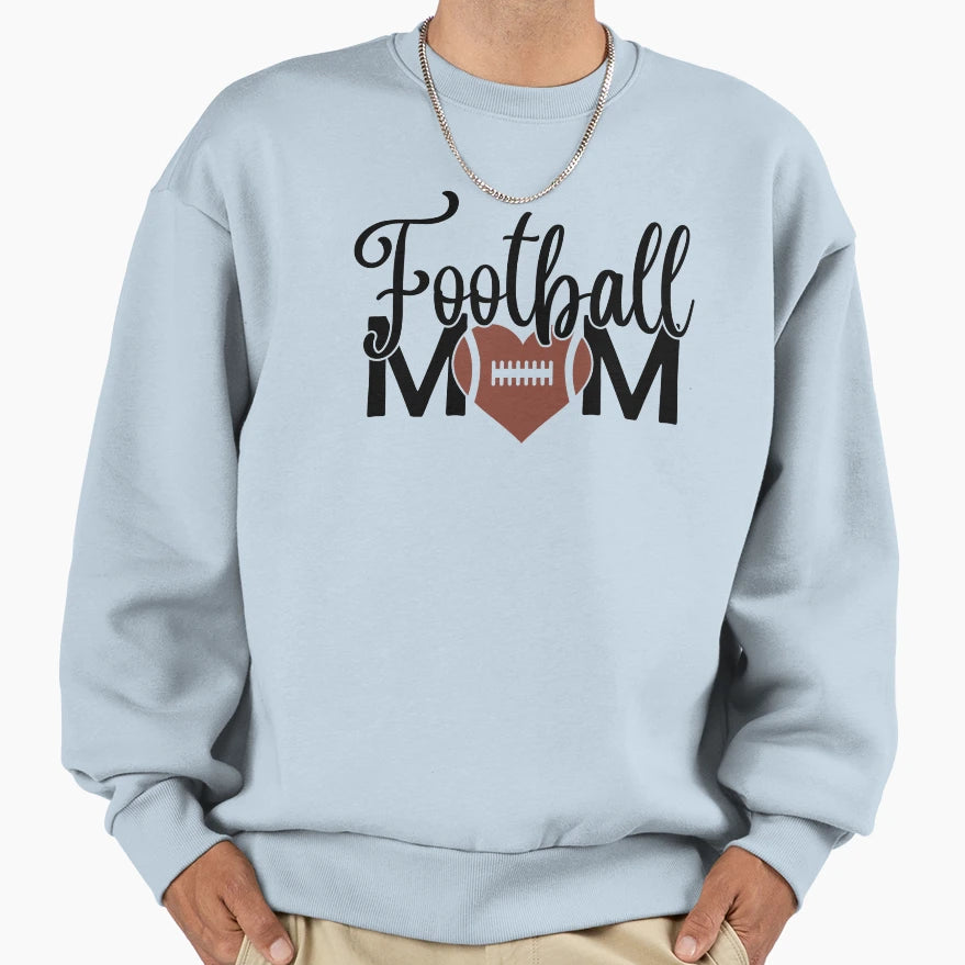 Football Mom Sweatshirt - Minimalist Print Unisex - T-Shirt, Sweatshirt, Hoodie