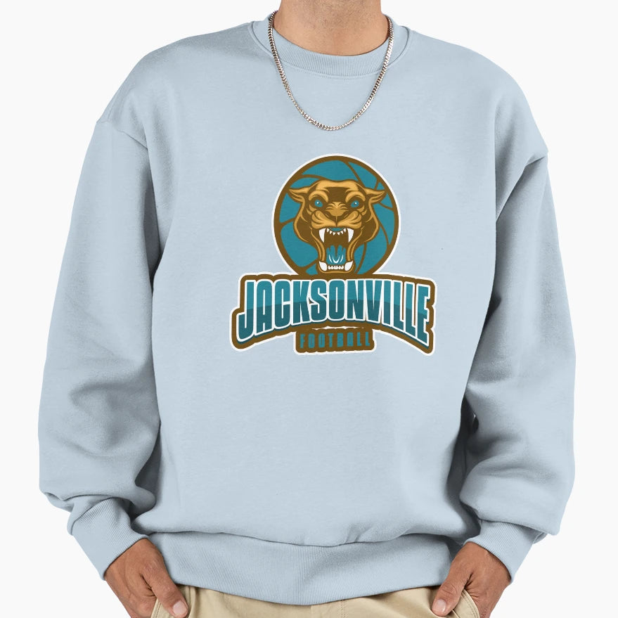 Jacksonville Football Logo Sweatshirt - Aesthetic Graphic for Adults - T-Shirt, Sweatshirt, Hoodie