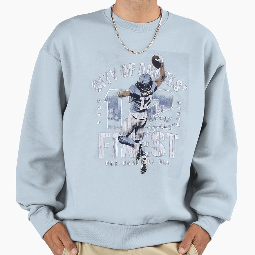 Puka Nacua Los Angeles R One Handed Sweatshirt - Novelty Apparel Men Women - T-Shirt, Sweatshirt, Hoodie