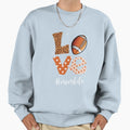 Love Football American Mom Sweatshirt - Casual Everyday Wear Men Women - T-Shirt, Sweatshirt, Hoodie