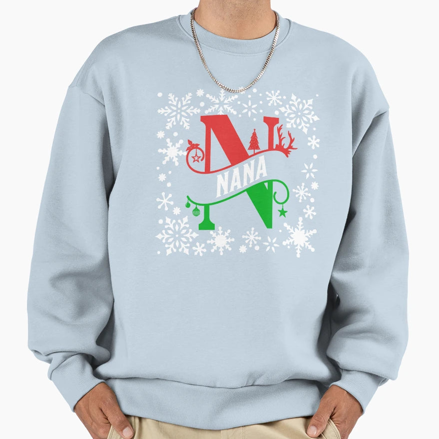 Nana Family Matching Monogram Nana Sweatshirt - Novelty Apparel Unisex - T-Shirt, Sweatshirt, Hoodie