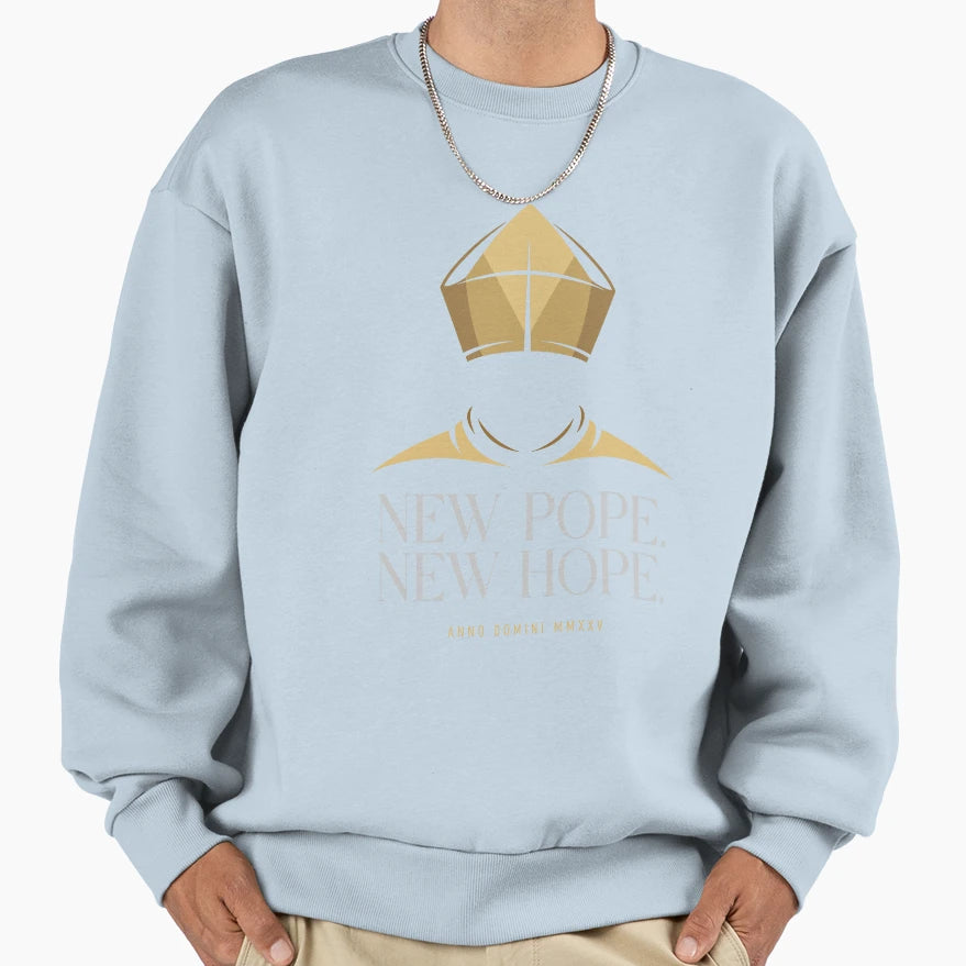 New Pope New Hope Papal Election 2025 Sweatshirt - Graphic Print Men Women - T-Shirt, Sweatshirt, Hoodie