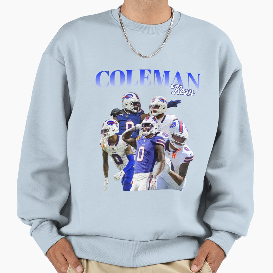 Keon Coleman Bills Sweatshirt - Minimalist Print Unisex - T-Shirt, Sweatshirt, Hoodie