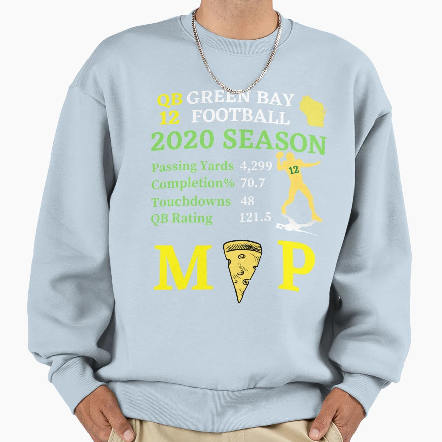 Qb Green Bay Football Sweatshirt - Minimalist Print Men Women - T-Shirt, Sweatshirt, Hoodie