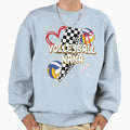 Volleyball Nana Heart Bow Sweatshirt - Casual Everyday Wear Unisex - T-Shirt, Sweatshirt, Hoodie