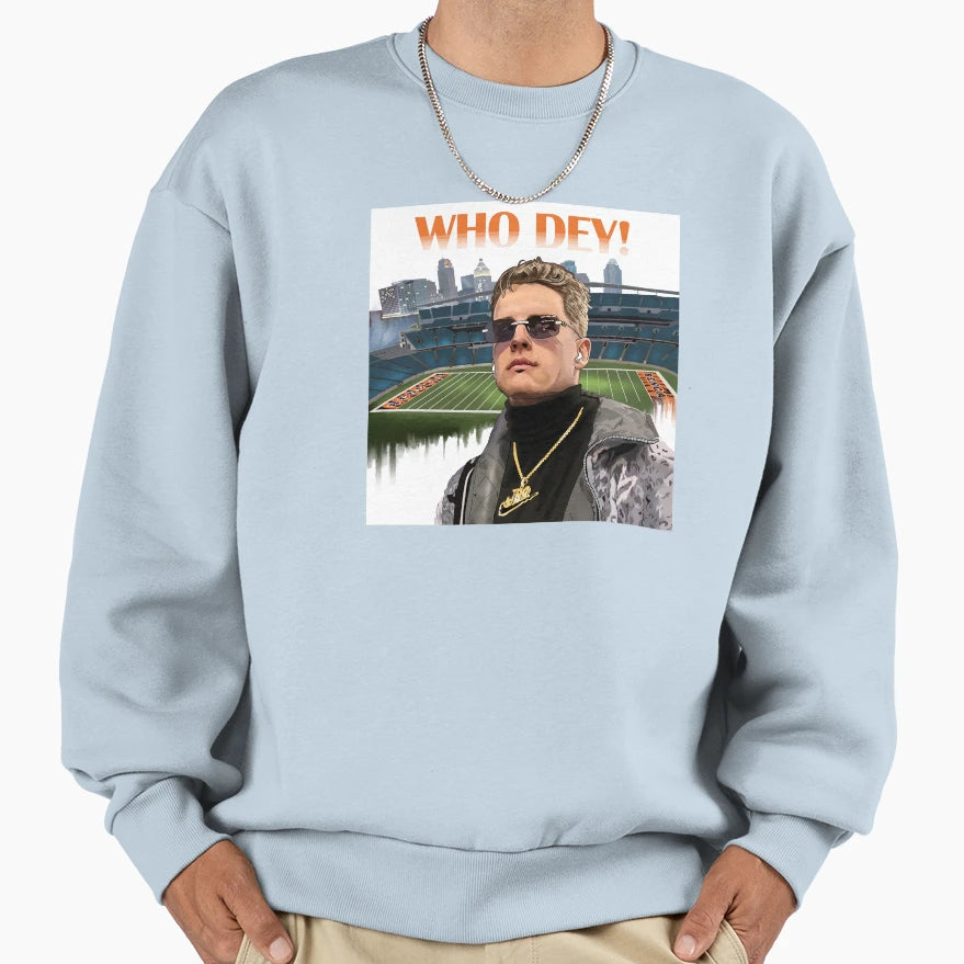 Mvp Burrow Sweatshirt - Novelty Apparel Men Women - T-Shirt, Sweatshirt, Hoodie
