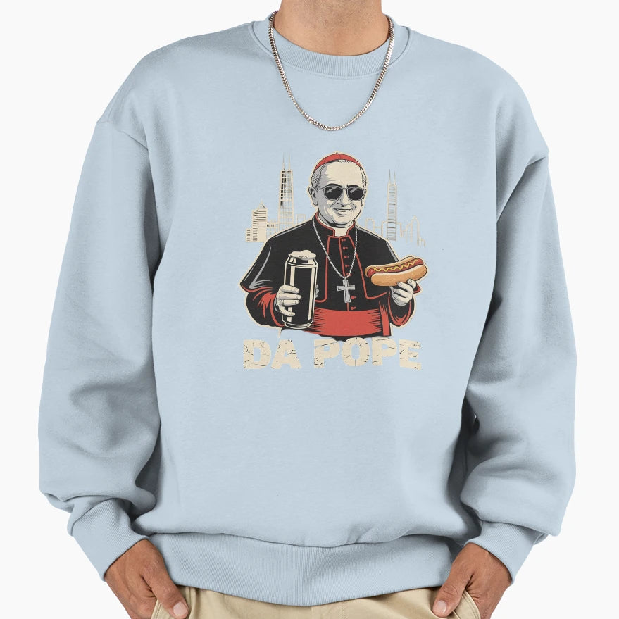 Da Pope From America Chicago Pope Sweatshirt - Custom Art Print for Adults - T-Shirt, Sweatshirt, Hoodie