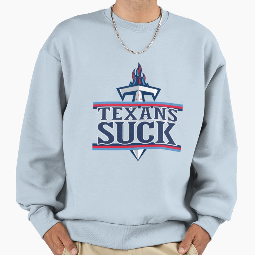 Tennessee Titans Vs Houston Texans T-Shirt - Fun Novelty Design Men Women - T-Shirt, Sweatshirt, Hoodie