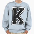 Big Varsity Letter K Sweatshirt - Casual Everyday Wear Men Women - T-Shirt, Sweatshirt, Hoodie