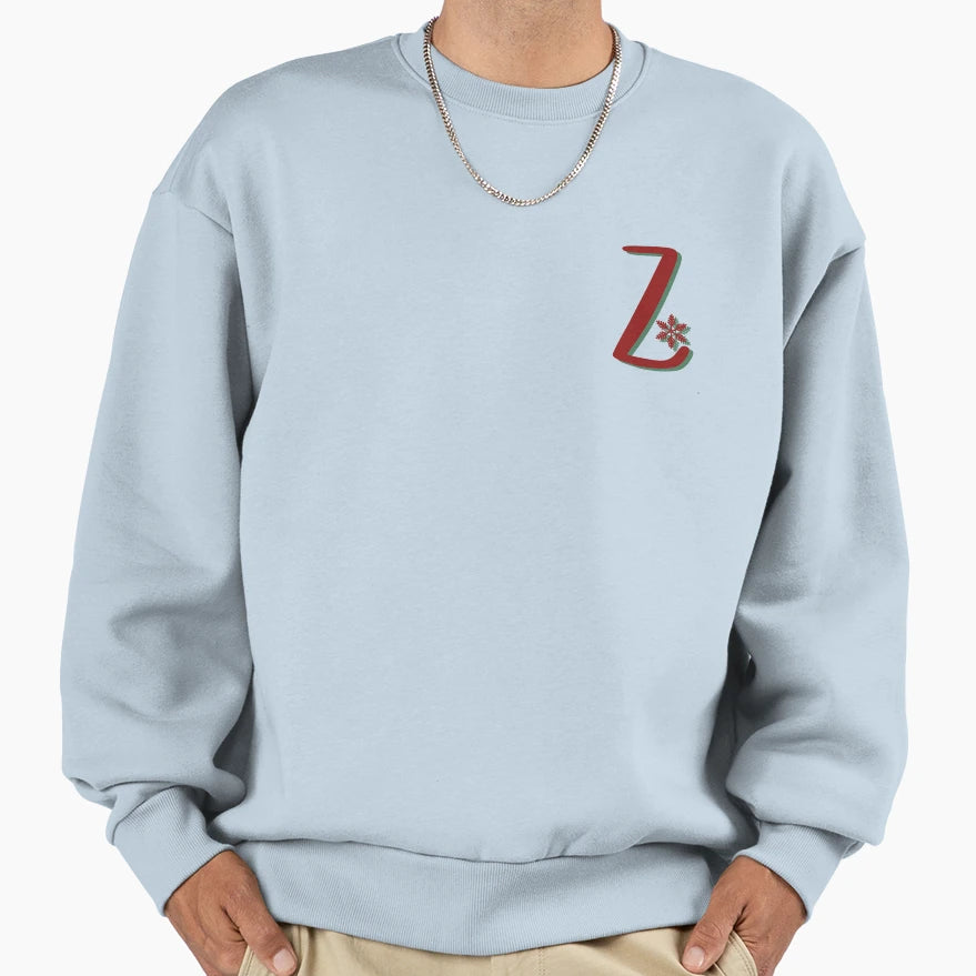 Holiday Monogram Z Sweatshirt - Custom Art Print Unisex - T-Shirt, Sweatshirt, Hoodie