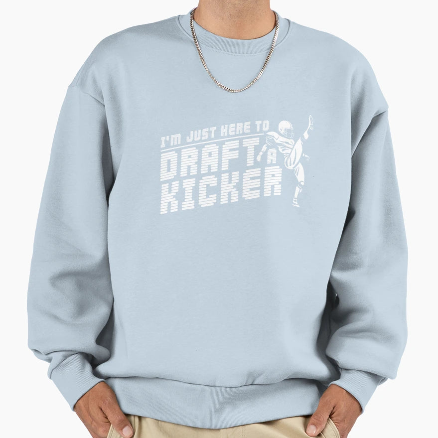 Funny Fantasy Football Just Here To Sweatshirt - Trendy Graphic Men Women - T-Shirt, Sweatshirt, Hoodie