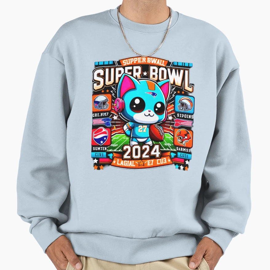 Super Bowl Chiefs Sweatshirt - Minimalist Print Unisex - T-Shirt, Sweatshirt, Hoodie