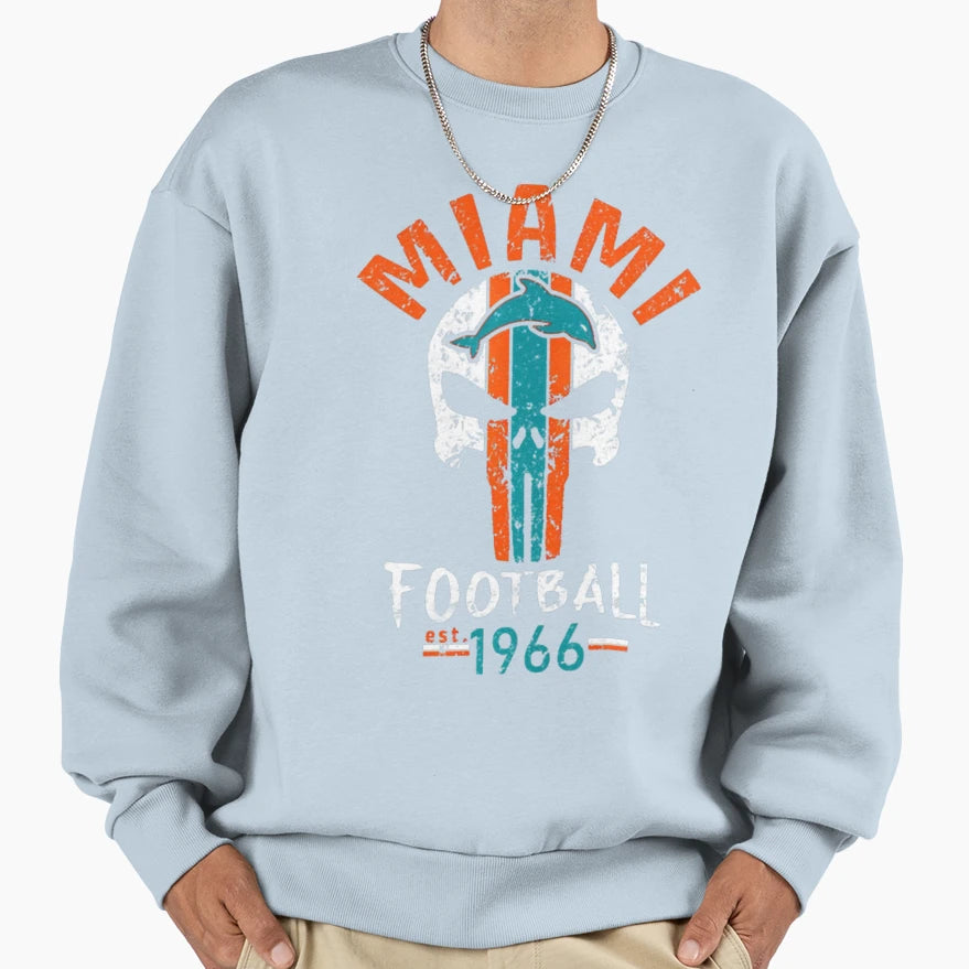 Football Miami Dolphins Sweatshirt - Graphic Print Men Women - T-Shirt, Sweatshirt, Hoodie