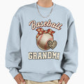Baseball Grandma Leopard Baseball Sweatshirt - Fun Novelty Design Unisex - T-Shirt, Sweatshirt, Hoodie