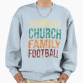 Sunday Church Family Football Sweatshirt - Minimalist Print Unisex - T-Shirt, Sweatshirt, Hoodie