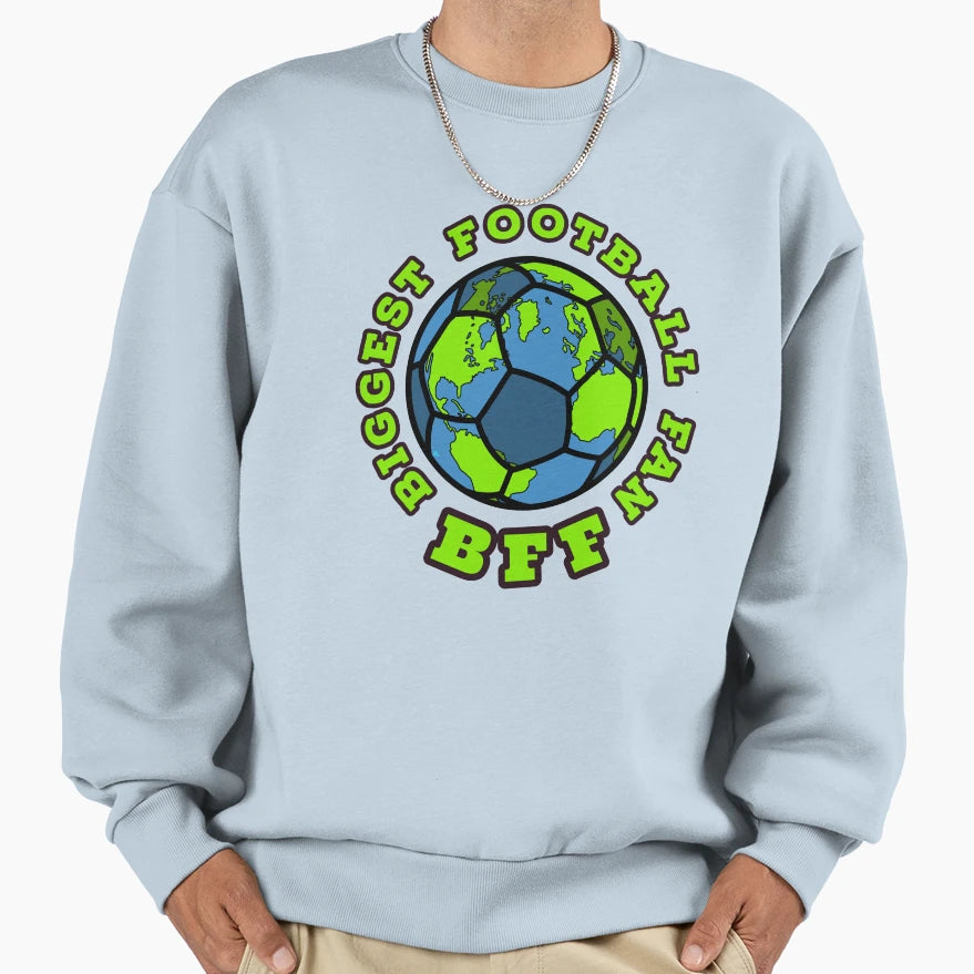Bff Biggest Football Fan Sweatshirt - Graphic Print Men Women - T-Shirt, Sweatshirt, Hoodie