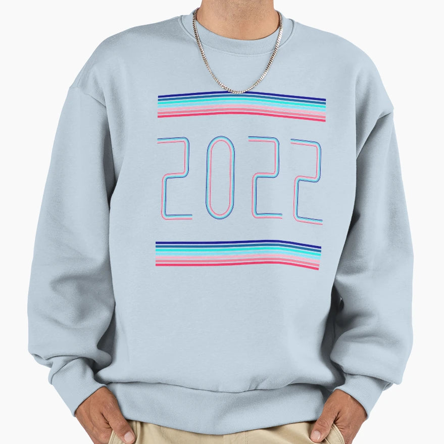 2022 Happy New Year Party Sweatshirt - Unique Graphic for Adults - T-Shirt, Sweatshirt, Hoodie