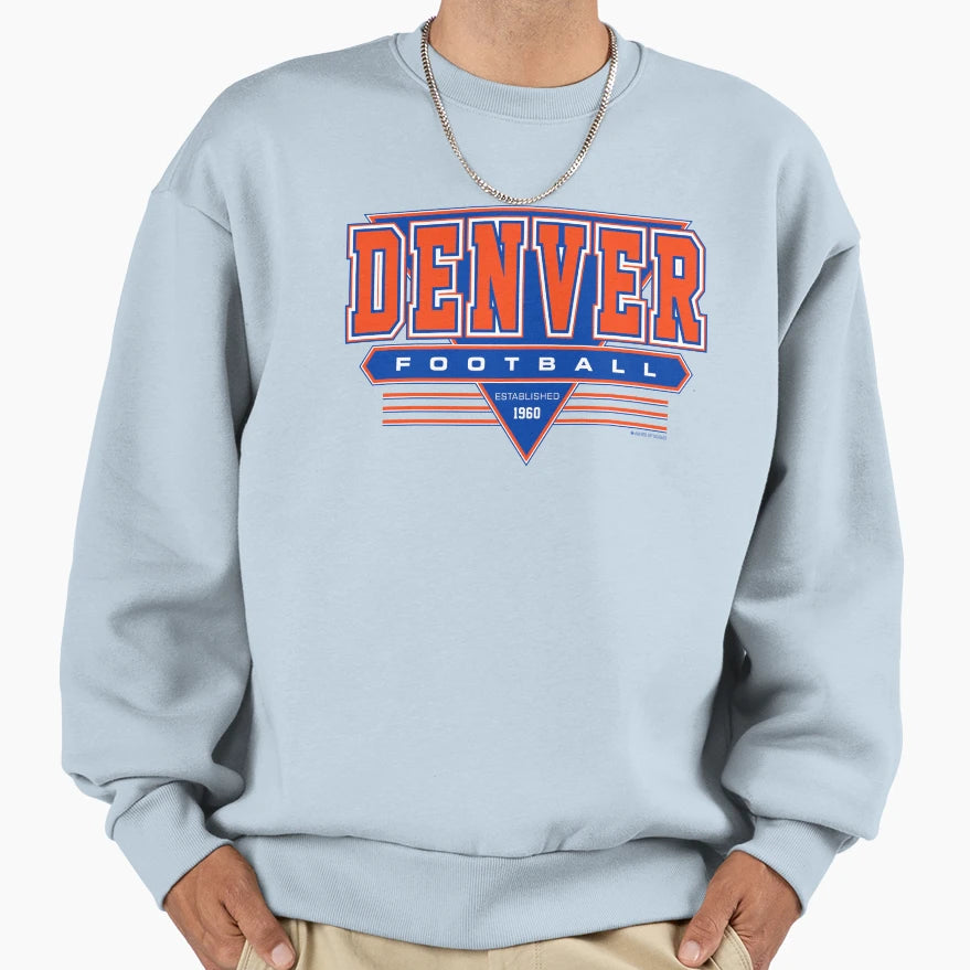 Denver Football Broncos Inspired Sweatshirt - Aesthetic Graphic Men Women - T-Shirt, Sweatshirt, Hoodie