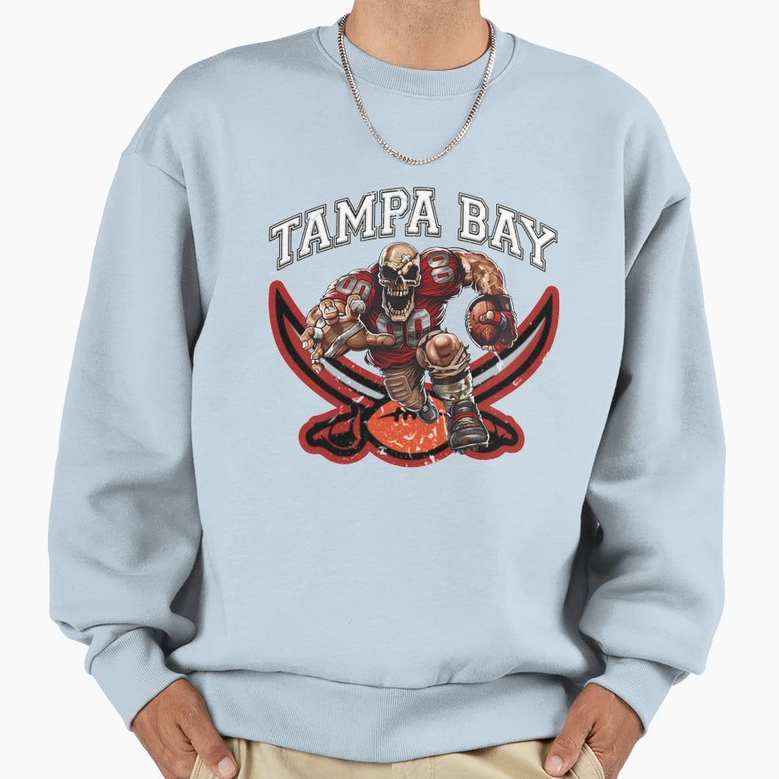 Tampa Bay Football Sweatshirt - Minimalist Print Men Women - T-Shirt, Sweatshirt, Hoodie