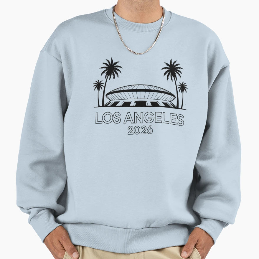 Los Angeles 2026 Palm Tree Sunset V11 T-Shirt - Aesthetic Graphic Men Women - T-Shirt, Sweatshirt, Hoodie
