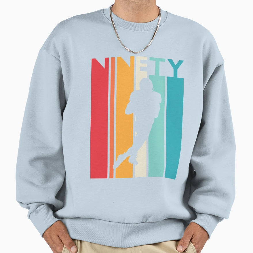 90Th Birthday Gift Football 90 T-Shirt - Casual Everyday Wear Men Women - T-Shirt, Sweatshirt, Hoodie