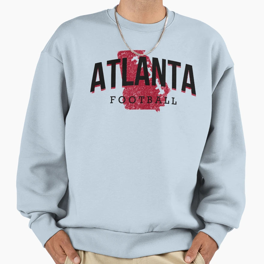 Atlanta Pride Football Sweatshirt - Streetwear Style for Adults - T-Shirt, Sweatshirt, Hoodie