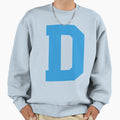 Alphabet Blue D Sports Letter D Sweatshirt - Custom Art Print Men Women - T-Shirt, Sweatshirt, Hoodie