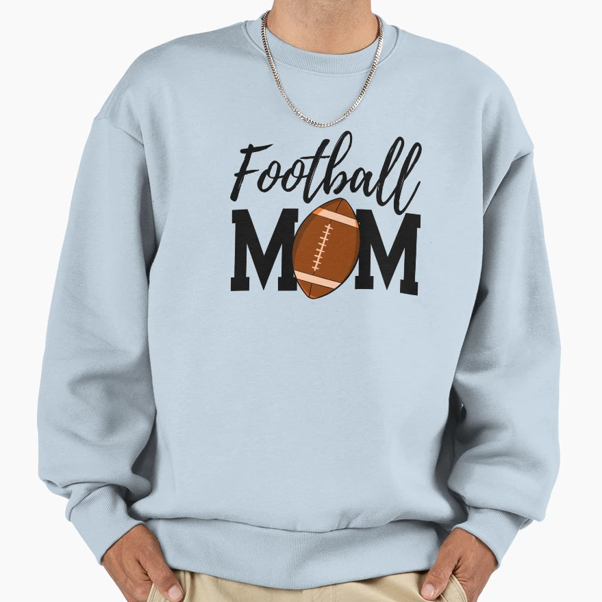 Football Mom Sweatshirt - Casual Everyday Wear for Adults - T-Shirt, Sweatshirt, Hoodie