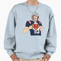 Drake Maye Superman Celebration Sweatshirt - Unique Graphic for Adults - T-Shirt, Sweatshirt, Hoodie